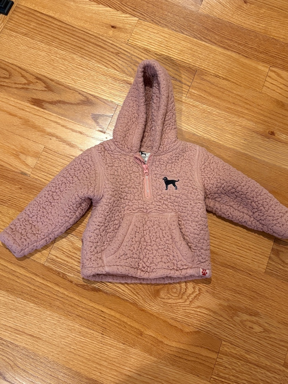 The Black Dog Pink Sherpa Hoodie for Kids